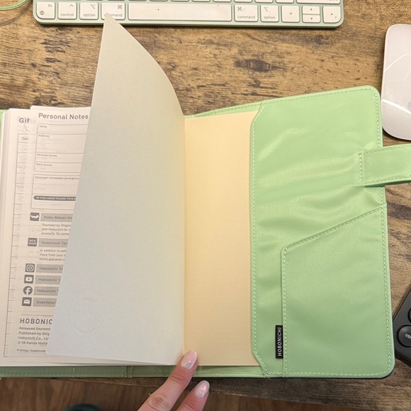 Hobonichi Cousin 2026 [English] with Ivy Forest Cover and 2026 Pen - Picture 4 of 8